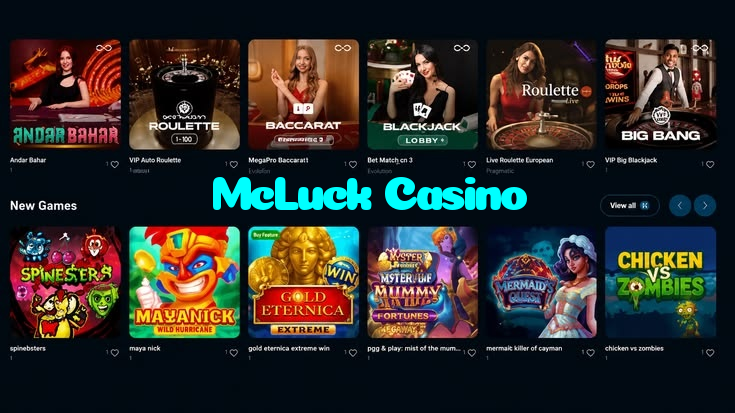 available types of McLuck Casino bet including pre-match live express and system bets